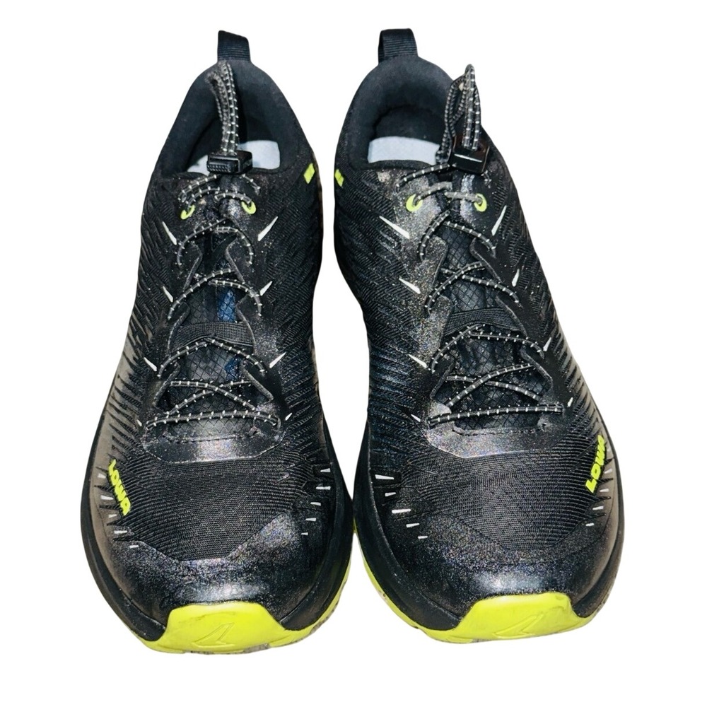 LOWA Amplux Trail Running Shoes Speed Hiking Black Lime Quick Lace | Men's 9
